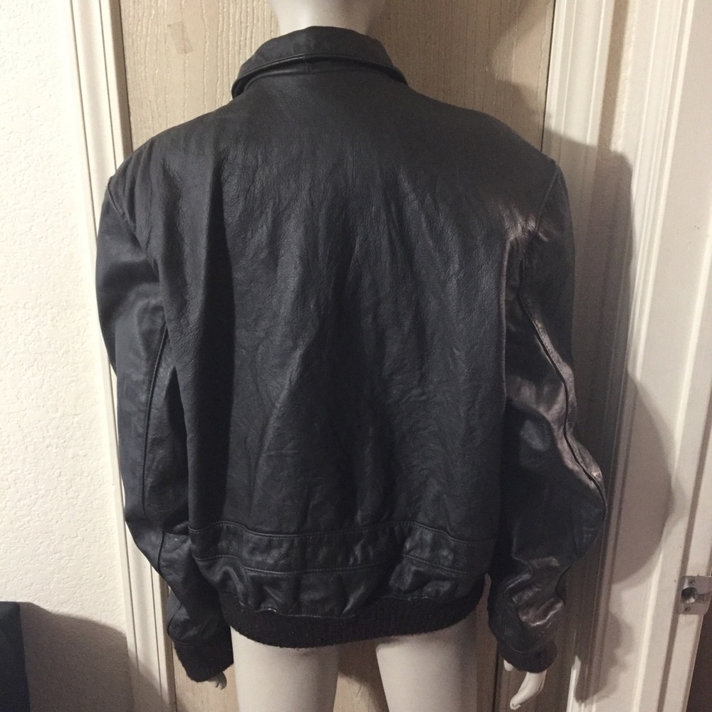 🔥Men’s A-2 Pilot Leather U.S Army Jacket🔥 - Picture 5 of 6